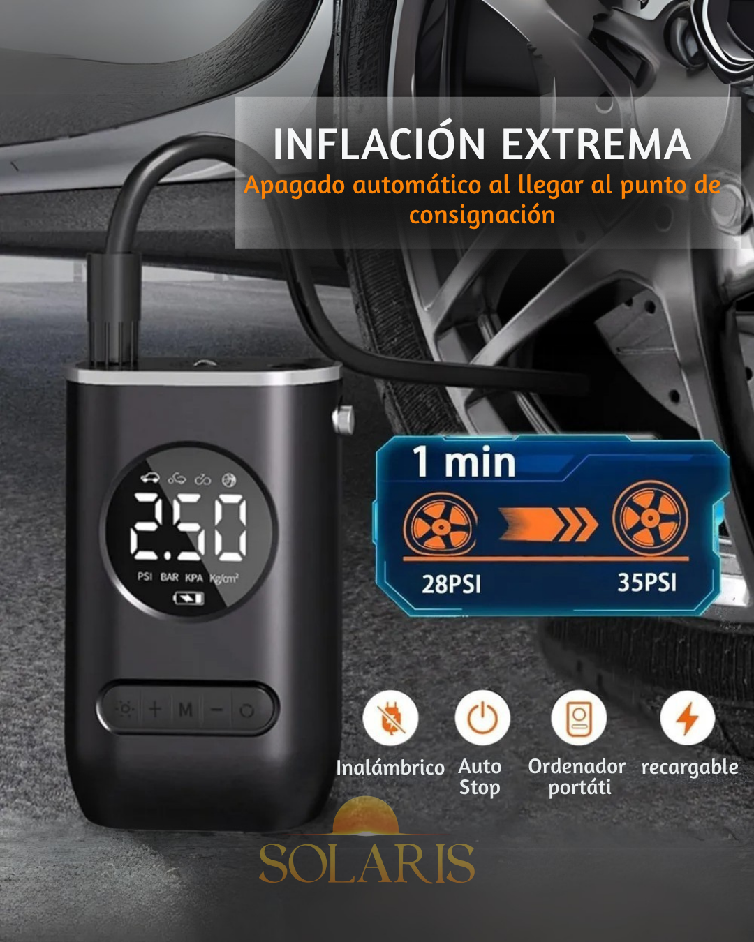 Bomba de Aire Portátil de Alta Calidad