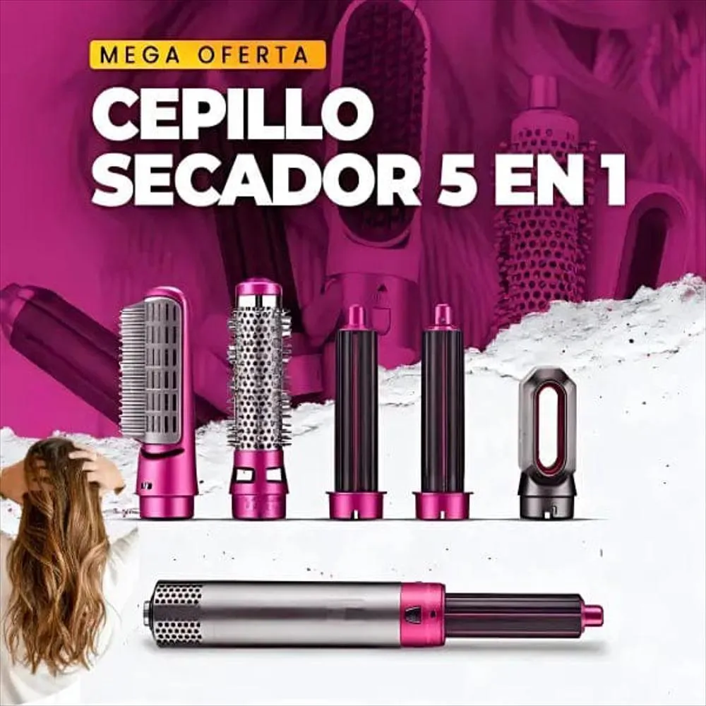 👑 Cepillo Secador Premium 5 en 1 – Belleza sin límites en la palma de tu mano | Pago al Recibir | PROMOCIÓN DE LANZAMIENTO
