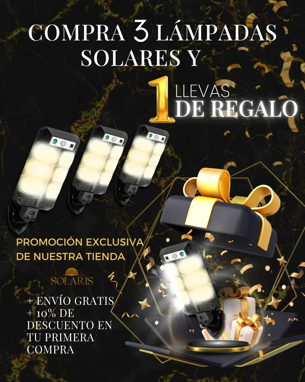 🔆 Luz Solar de Pared con Mando – 72 LED Súper Potente con Control Remoto y Sensor de movimiento | Envío Gratis + Paga al Recibir