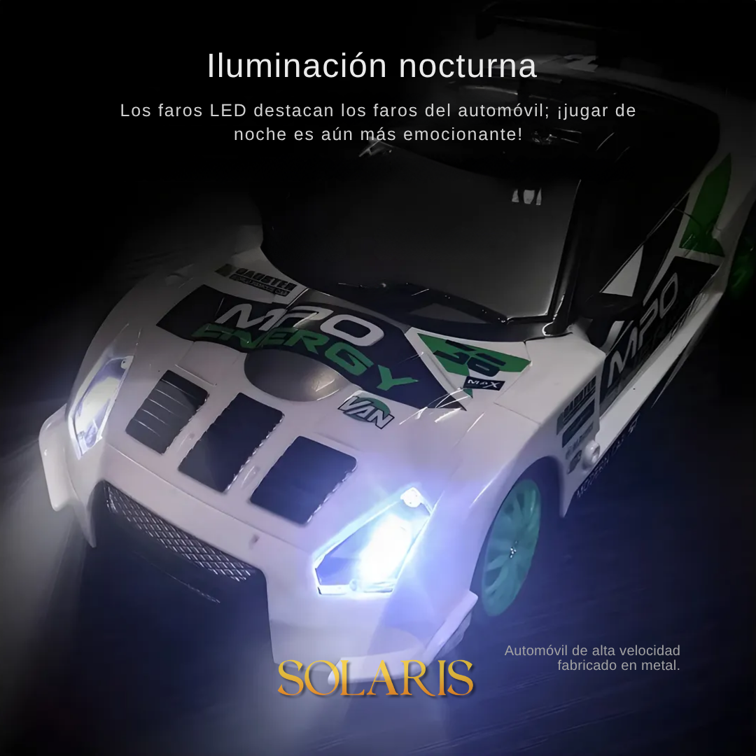 Coche teledirigido drift 1:24 GTR blanco