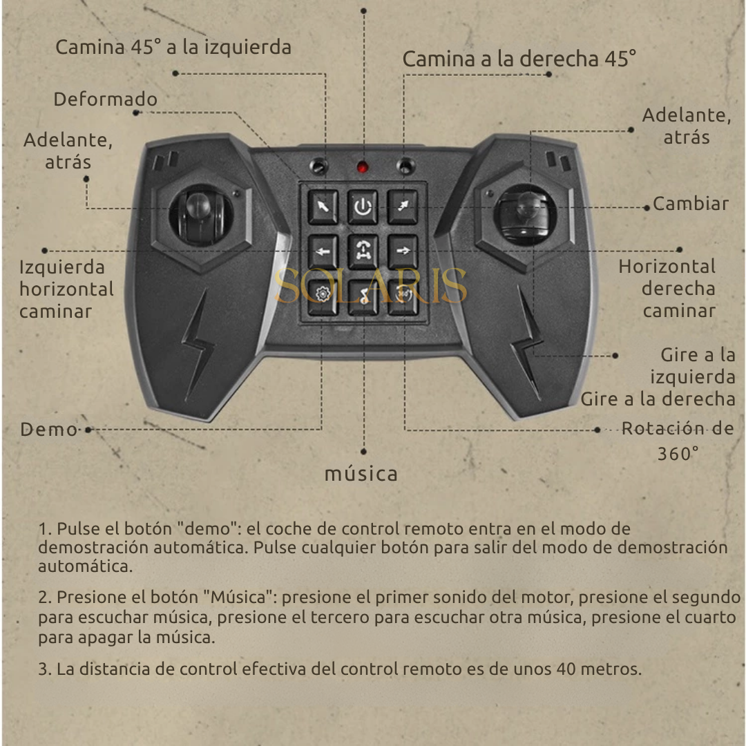 Coche teledirigido 4WD RC con sensor de gestos de acrobacias