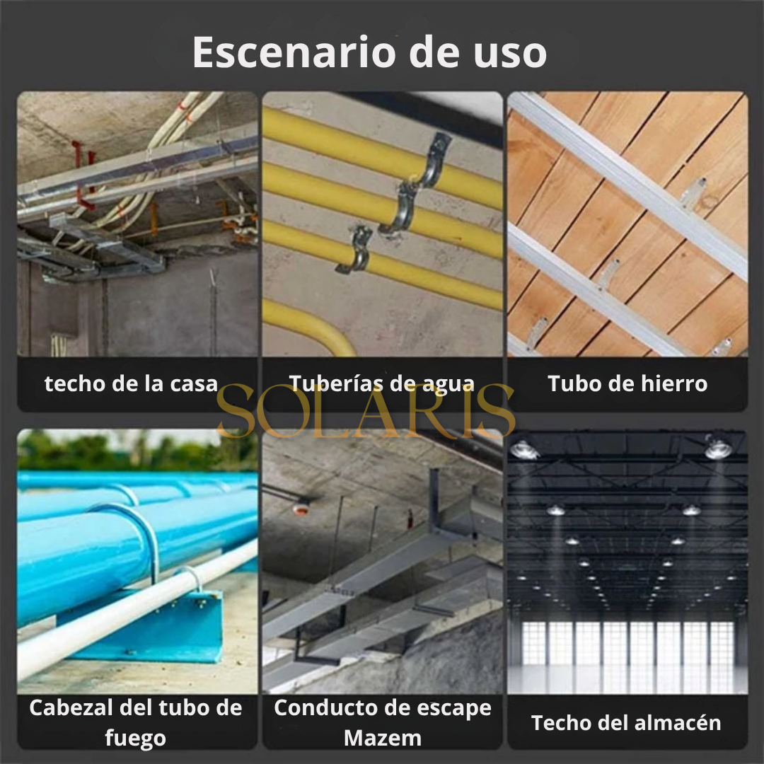 Pistola de clavos con accesorios