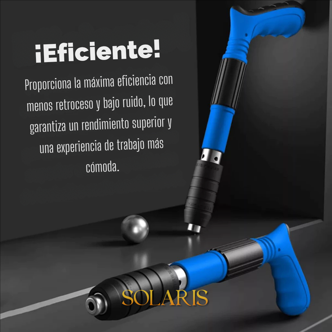 Pistola de clavos con accesorios