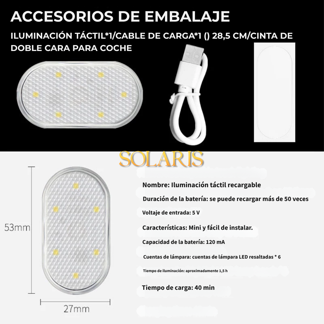 Luz led RGB con bateria
