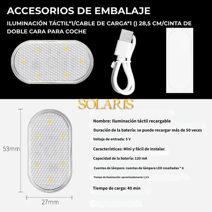 Luz led RGB con bateria