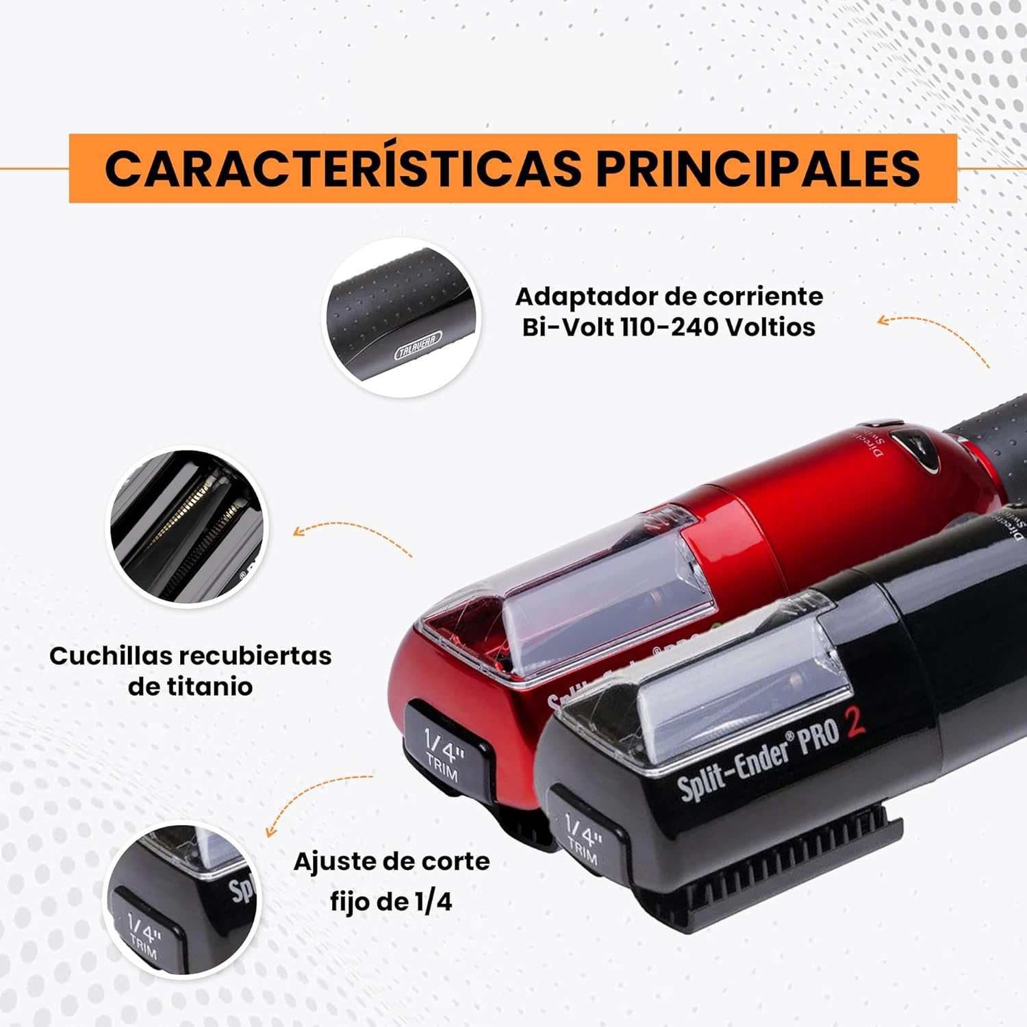 Recortadora de puntas para mujer