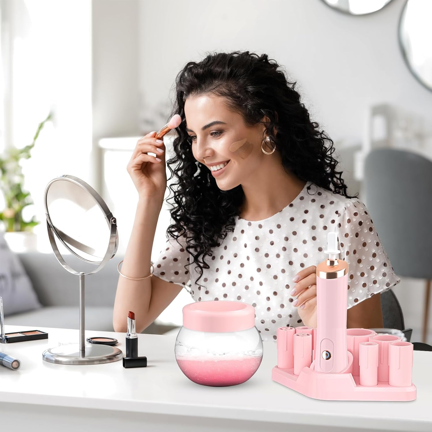 Limpiador de Brochas eléctrico con adaptadores