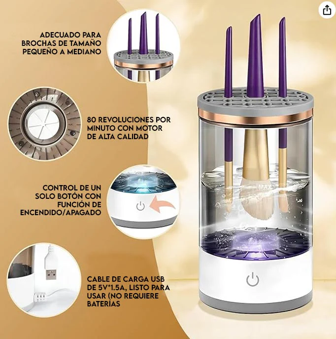 Limpiador de Brochas de Maquillaje