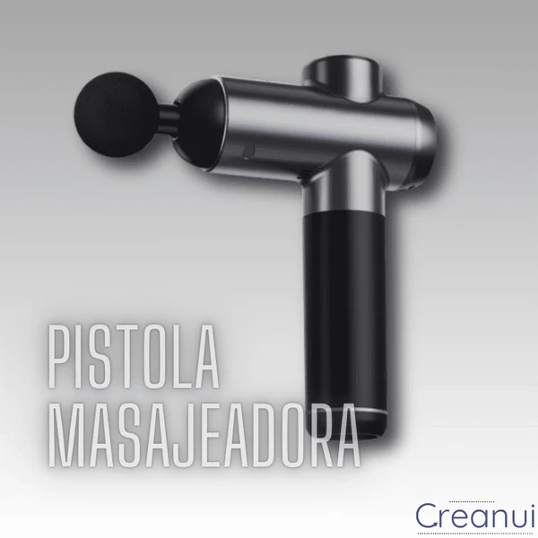 Pistola de masaje grande con maletín + cabezales