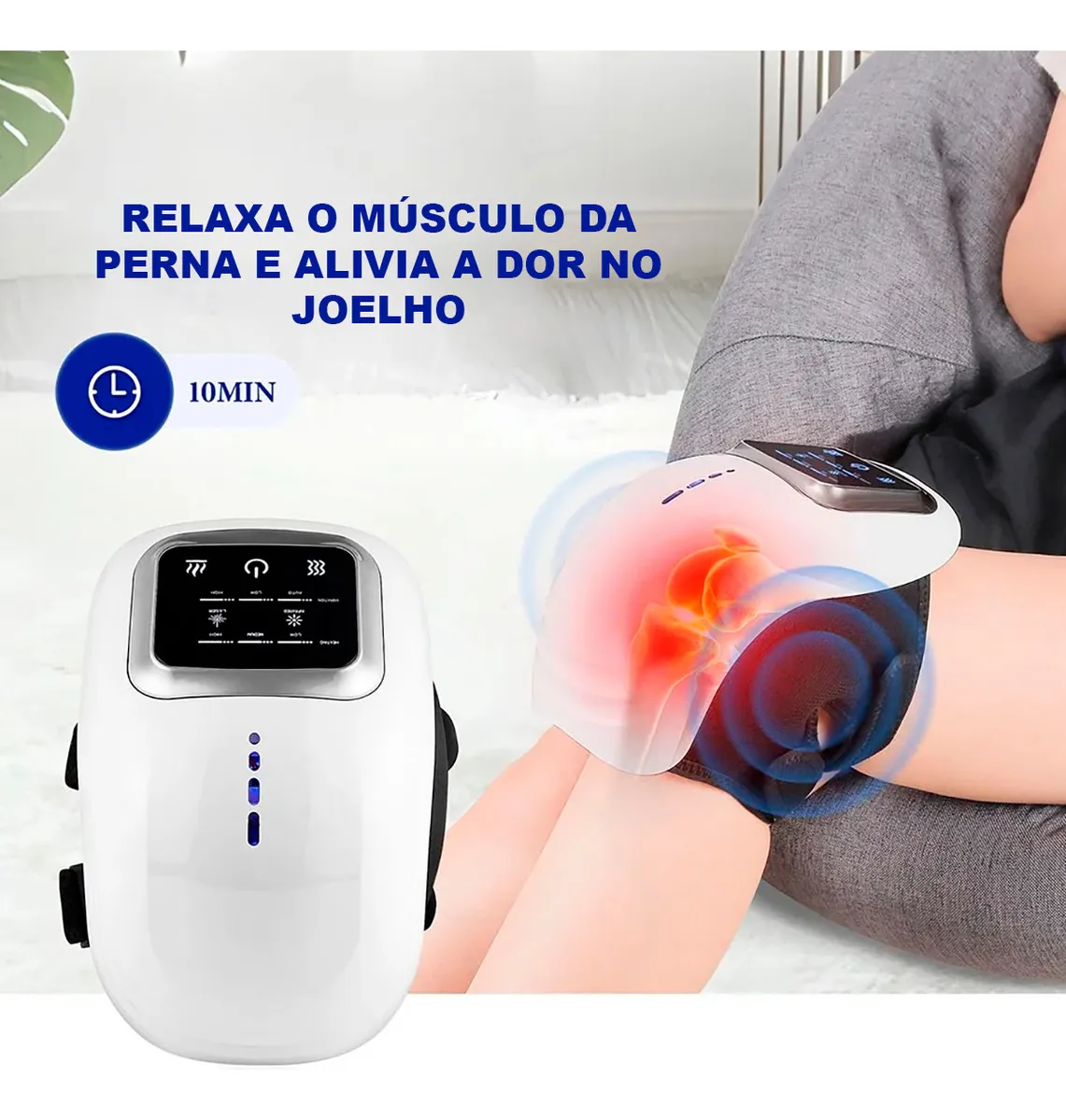 Masajeador de rodilla infrarrojo con terapia de calor y luz roja