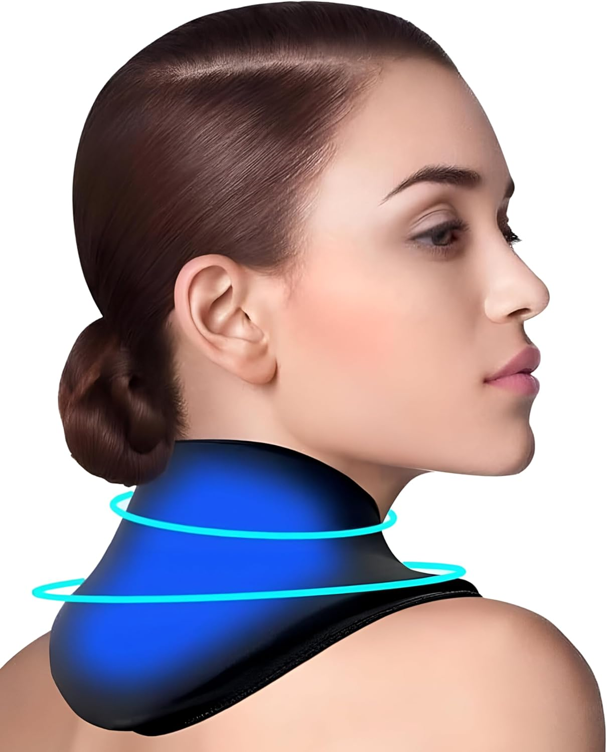 Almohadilla de gel reutilizable para cuello frío y calor