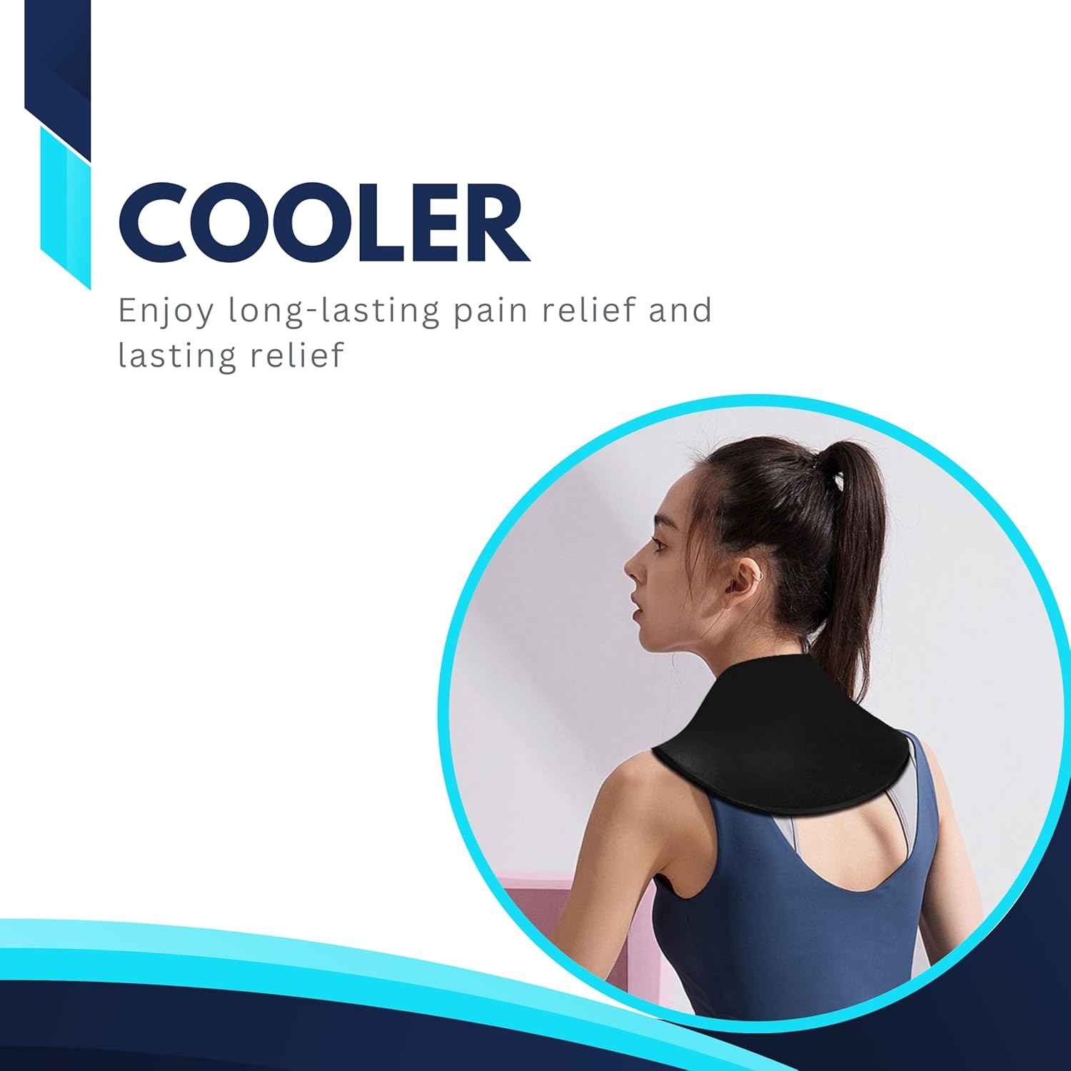 Almohadilla de gel reutilizable para cuello frío y calor