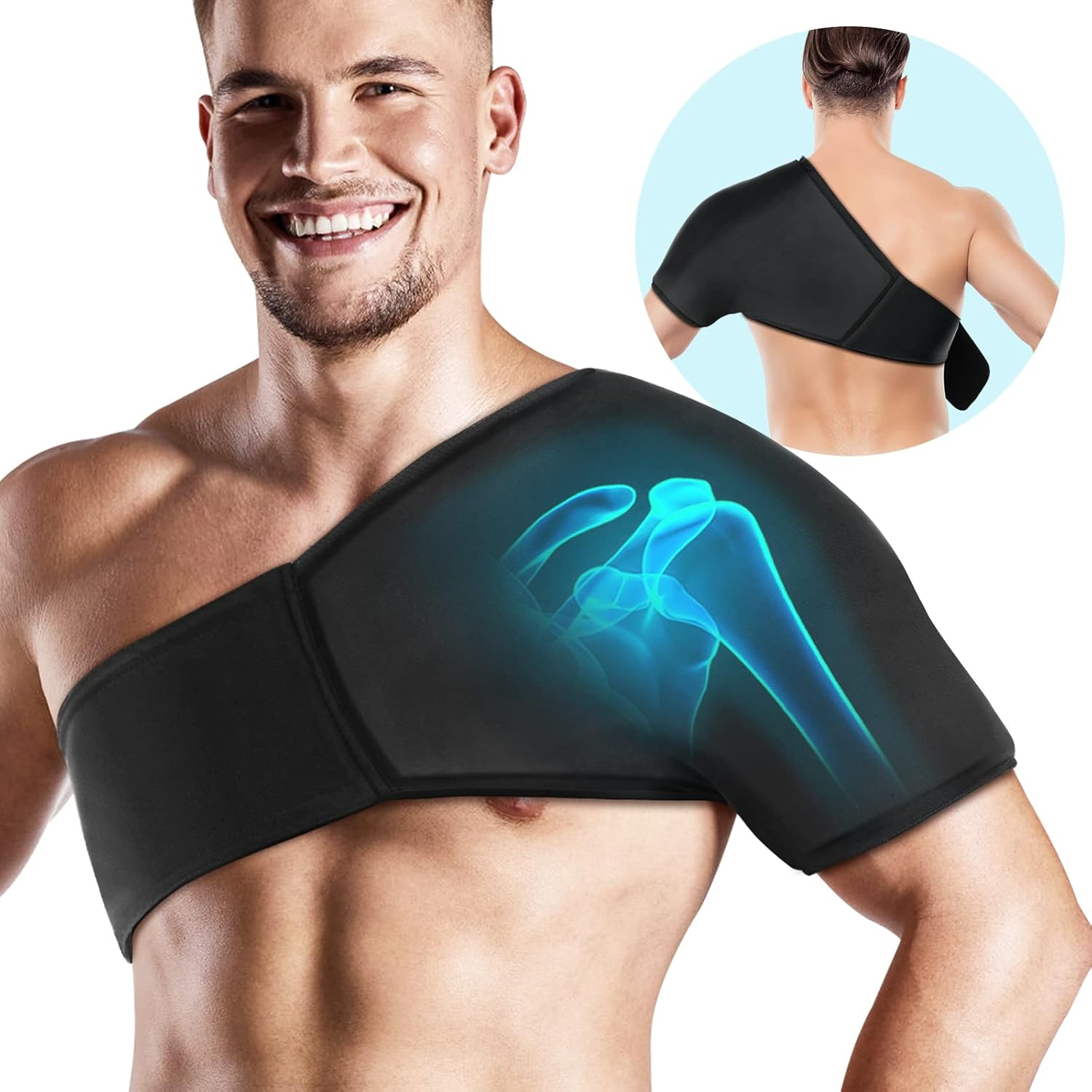 Hombrera de gel frío y calor reutilizable