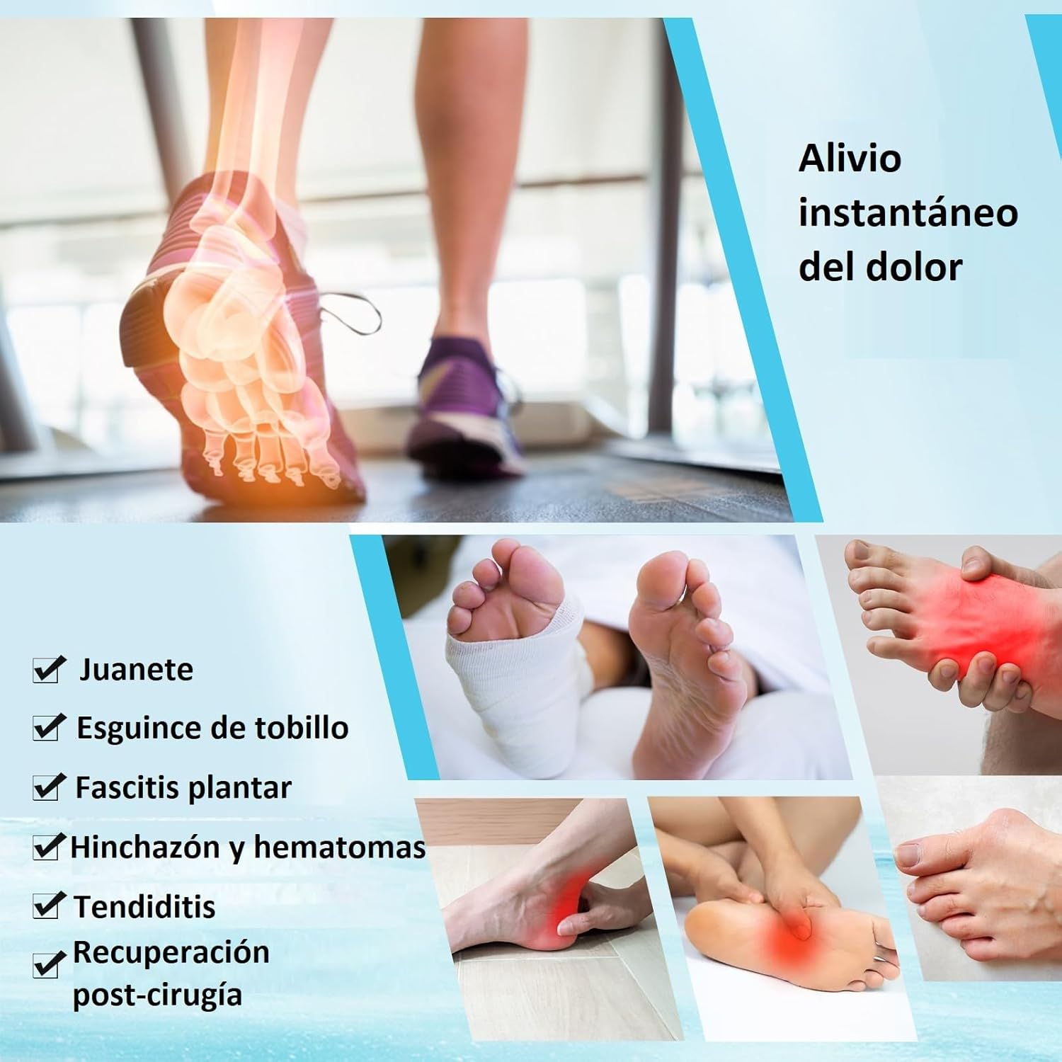 Calcetín de terapia de frío y calor de Gel reutilizable
