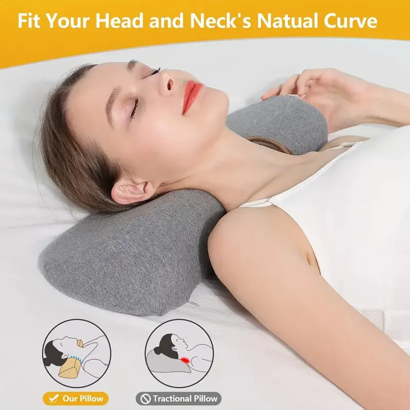 Almohada cervical viscoelástica para el cuello