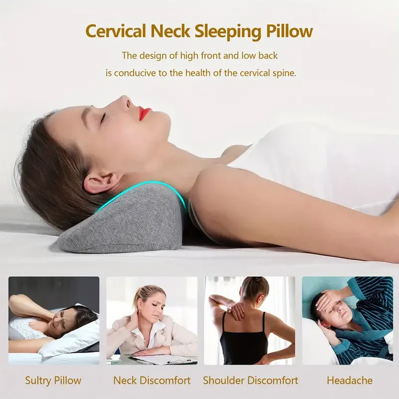 Almohada cervical viscoelástica para el cuello