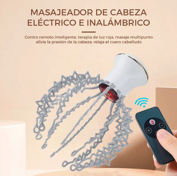 Masajeador de cabeza eléctrico inalámbrico