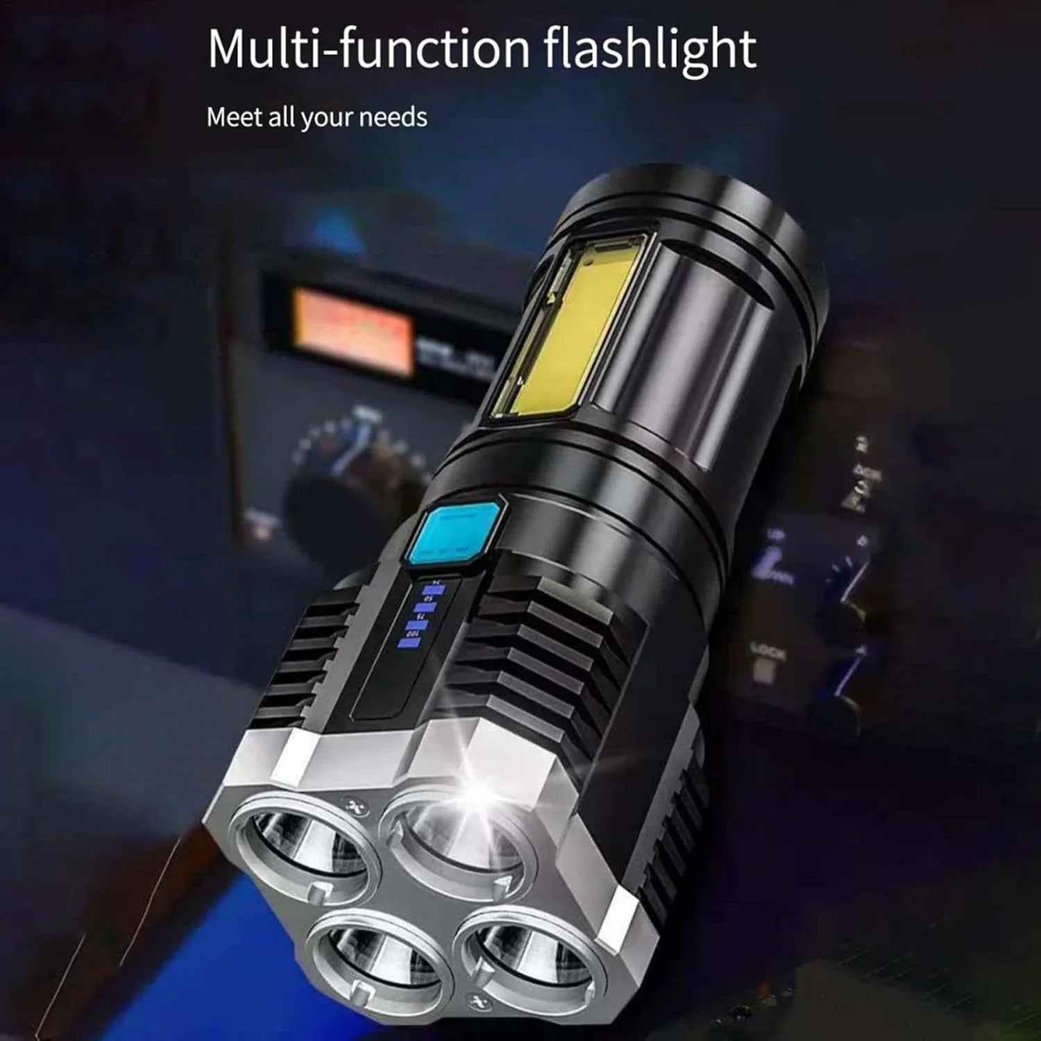 Linterna eléctrica alta luminosidad 4 modos