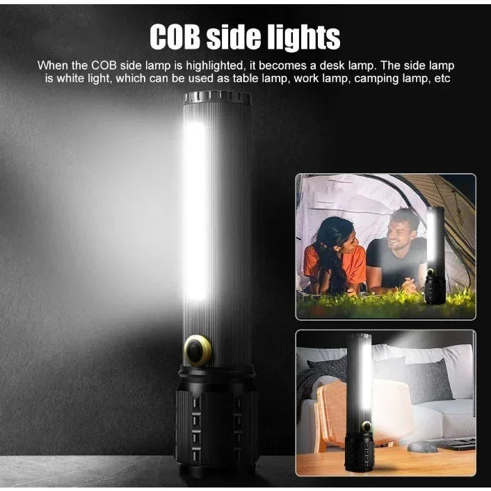 Linterna led con zoom 3modo