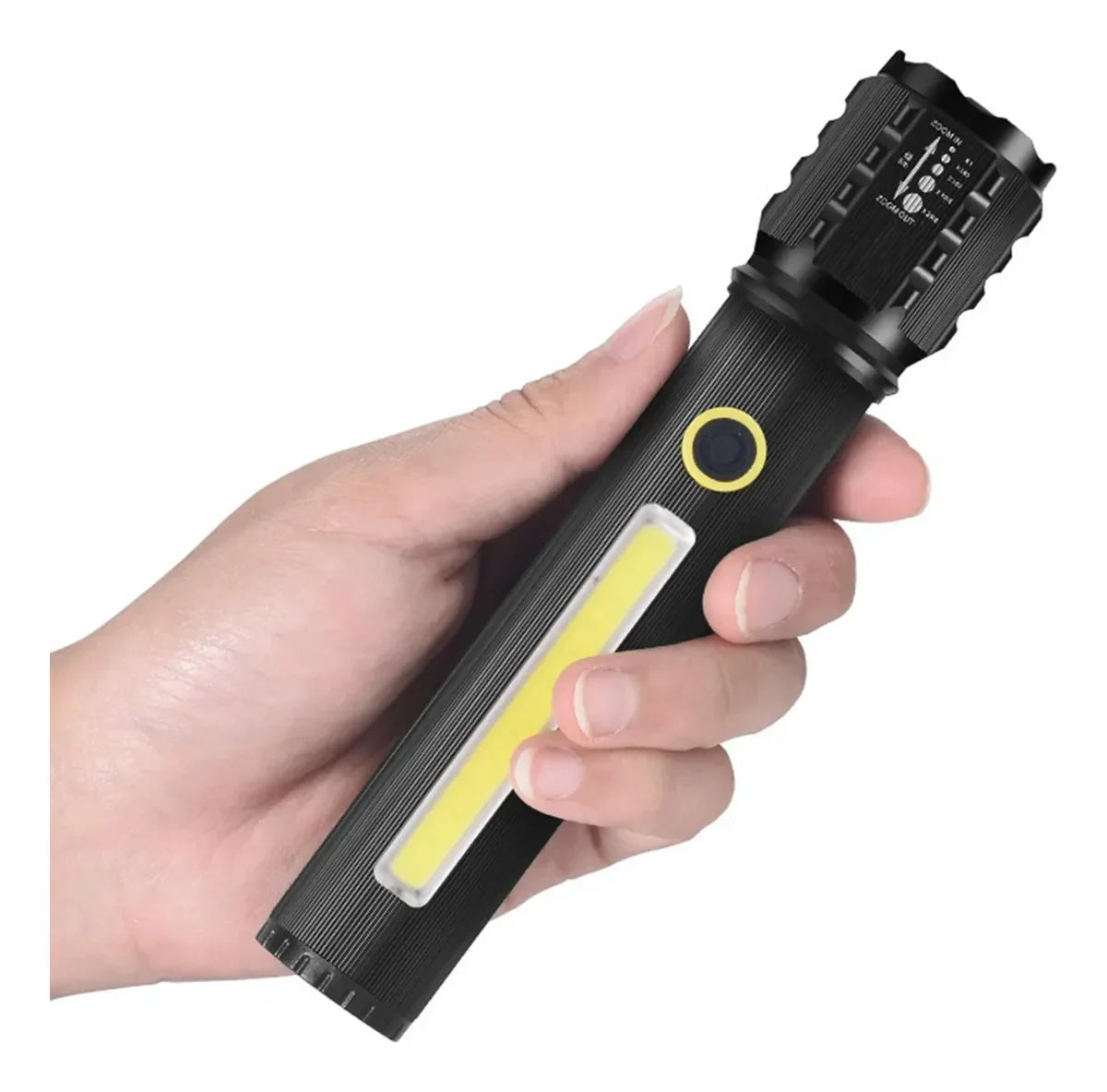 Linterna led con zoom 3modo