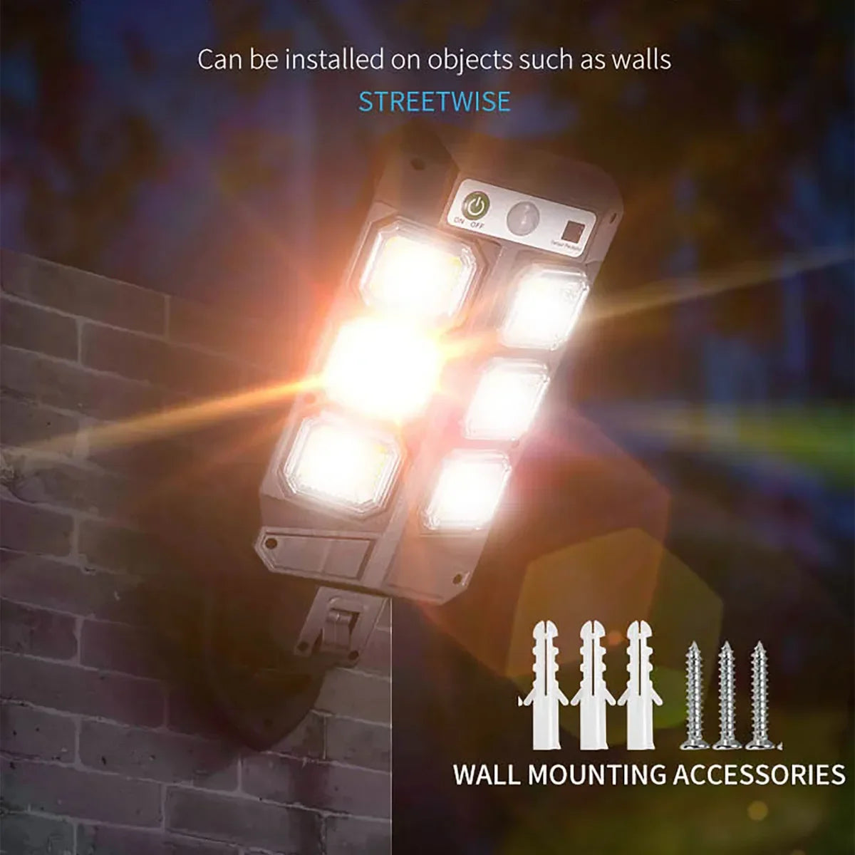 🔆 Luz Solar de Pared con Mando – 72 LED Súper Potente con Control Remoto y Sensor de movimiento | Envío Gratis + Paga al Recibir