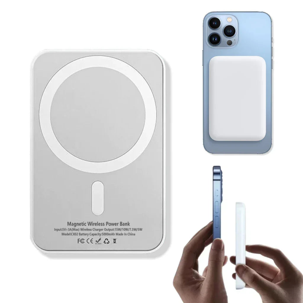 Bateria Externa  Inalámbrico tipo Magsafe 5000mAh