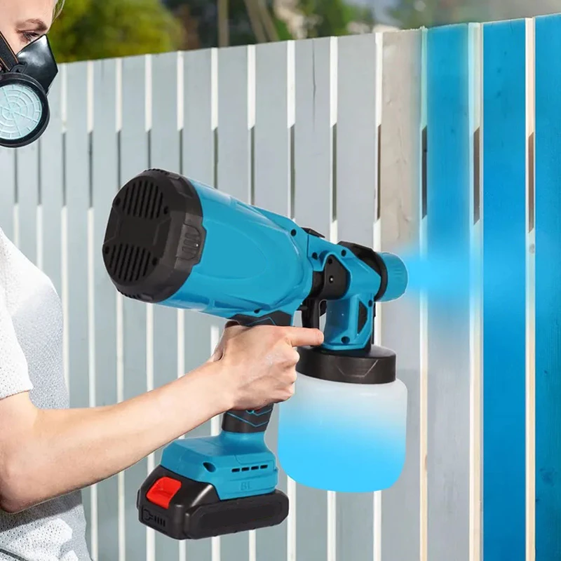 Pistola para pintar eléctrica inalámbrica con doble batería
