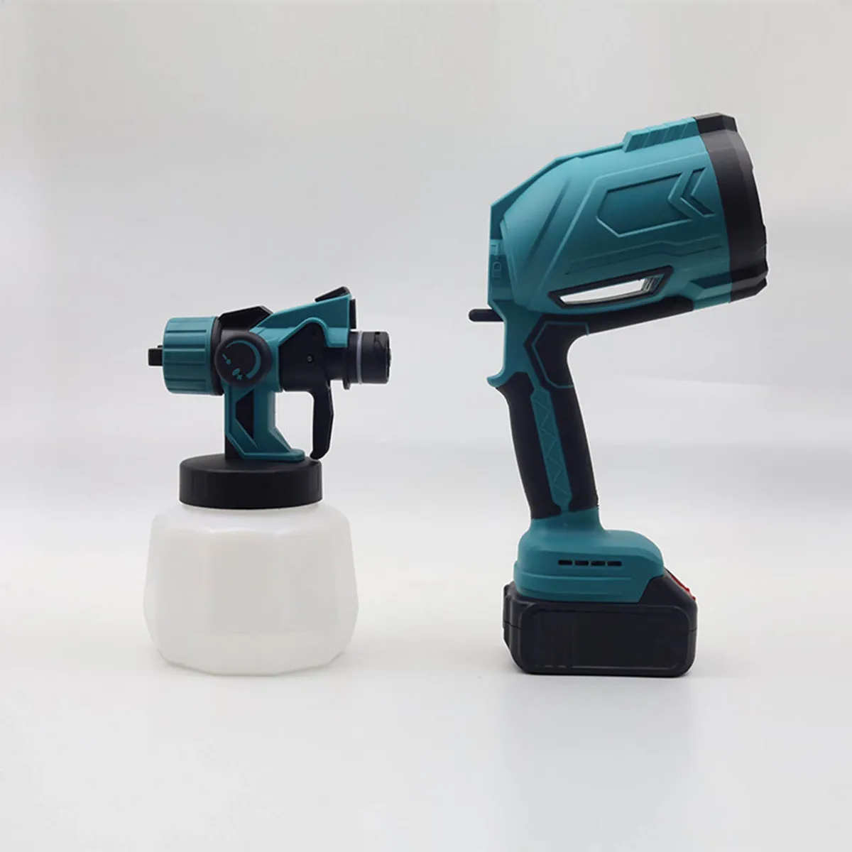 Pistola para pintar eléctrica inalámbrica con doble batería