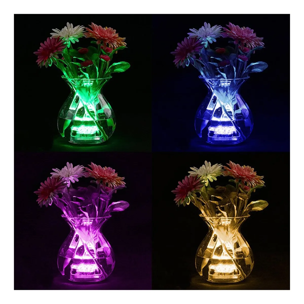 luces LED sumergibles multicolores