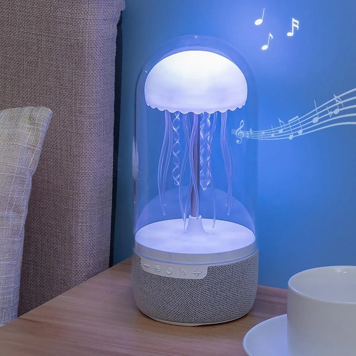 Altavoz LED de medusas que cambian de color