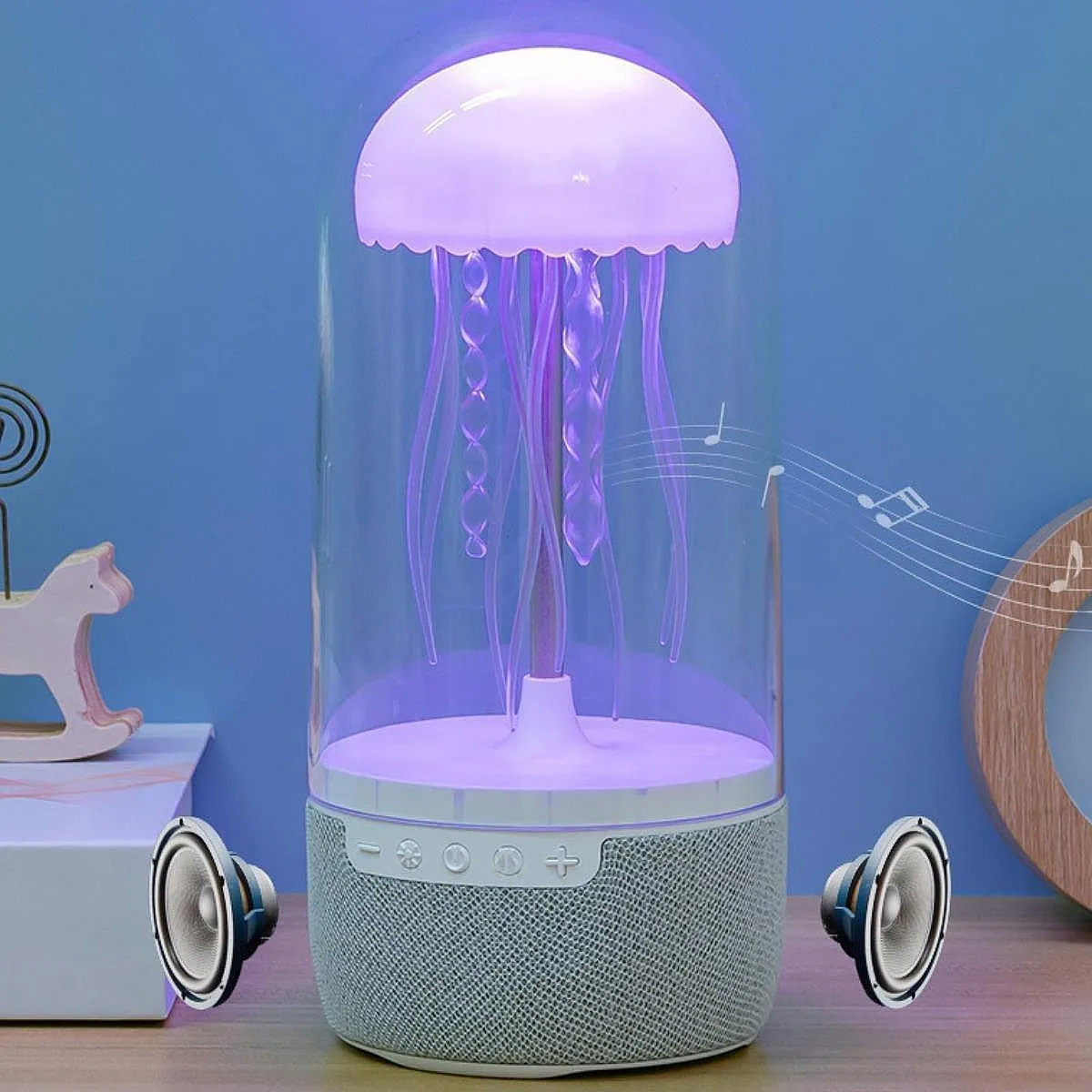 Altavoz LED de medusas que cambian de color