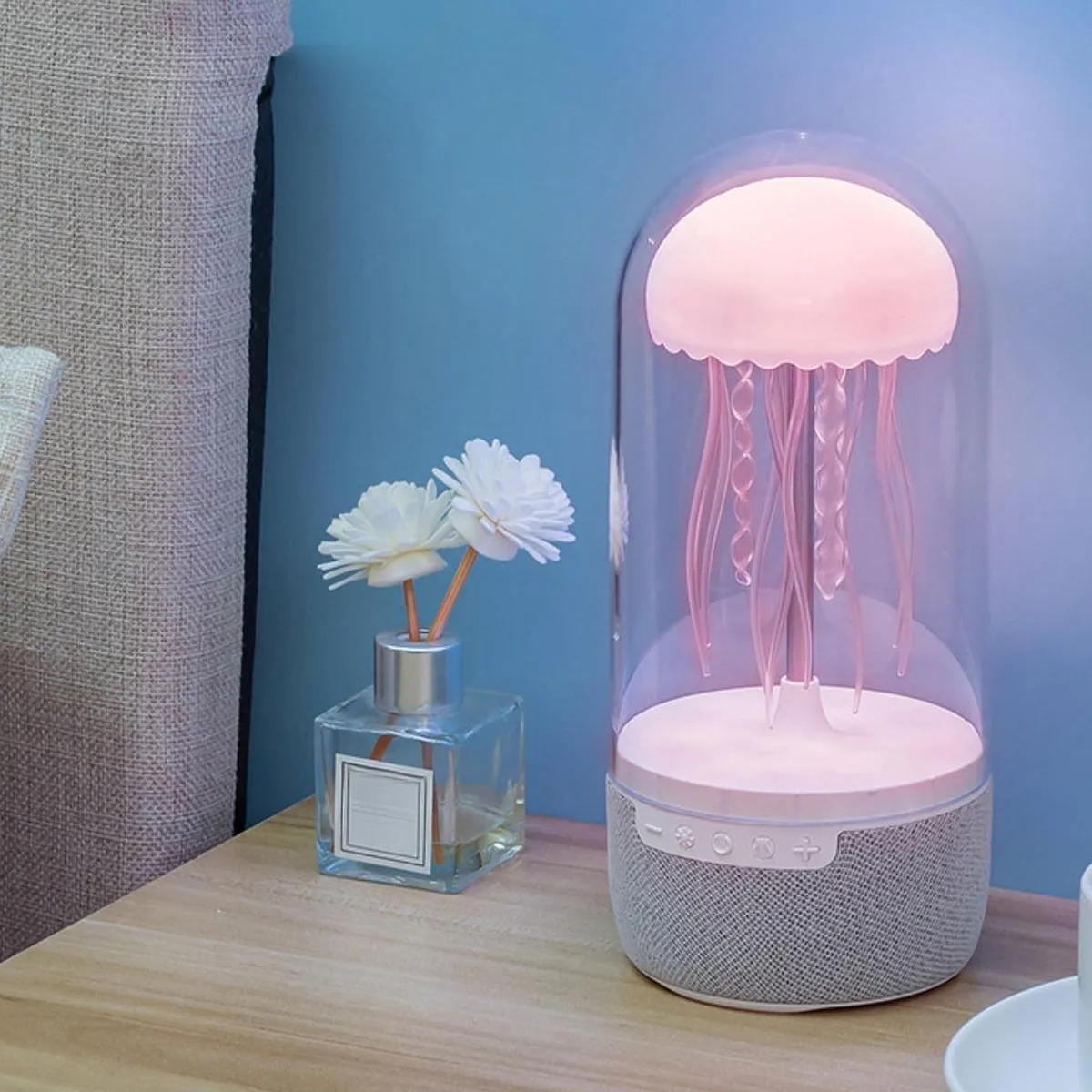 Altavoz LED de medusas que cambian de color