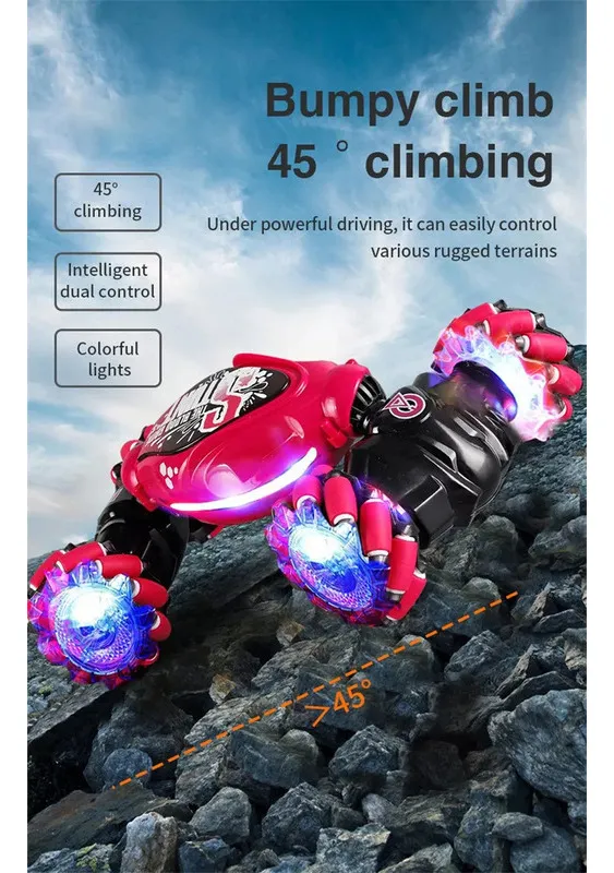 Coche teledirigido 4WD RC con sensor de gestos de acrobacias