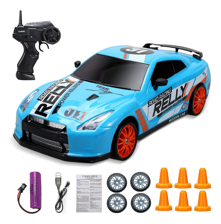 Coche teledirigido drift 1:24 GTR