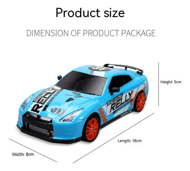 Coche teledirigido drift 1:24 GTR