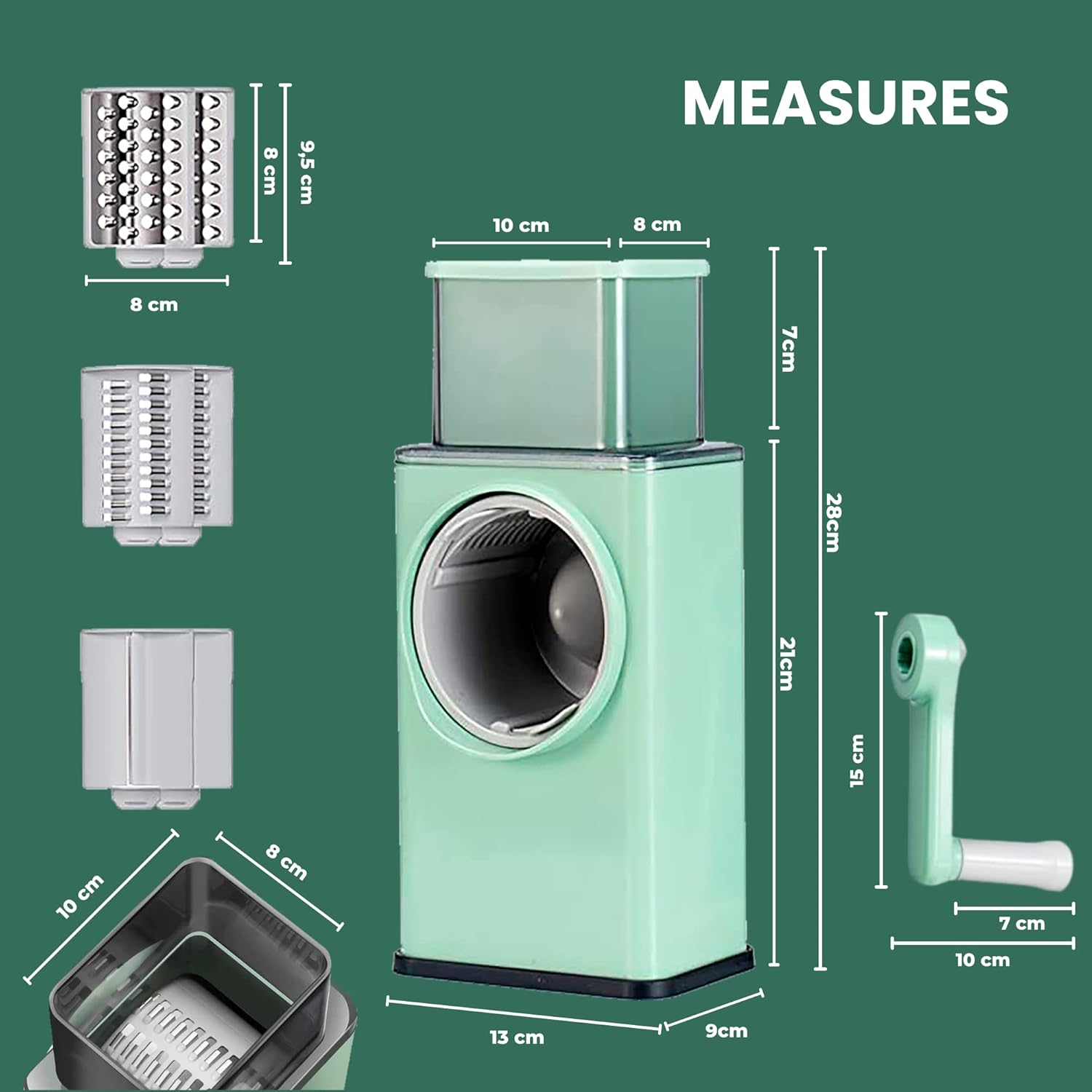 Rallador de verdura 3in1