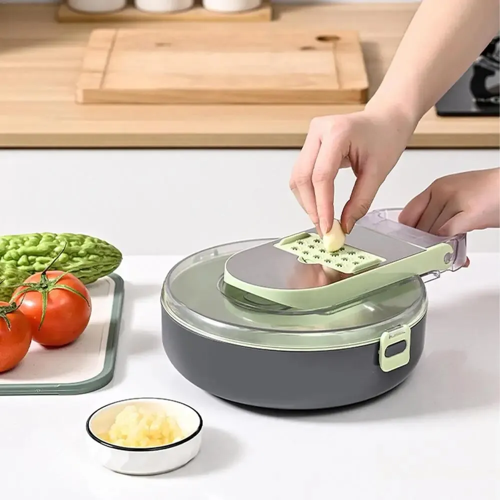 Juego de picador de verduras de mano 9 en 1