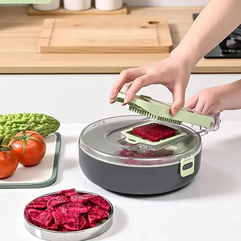 Juego de picador de verduras de mano 9 en 1