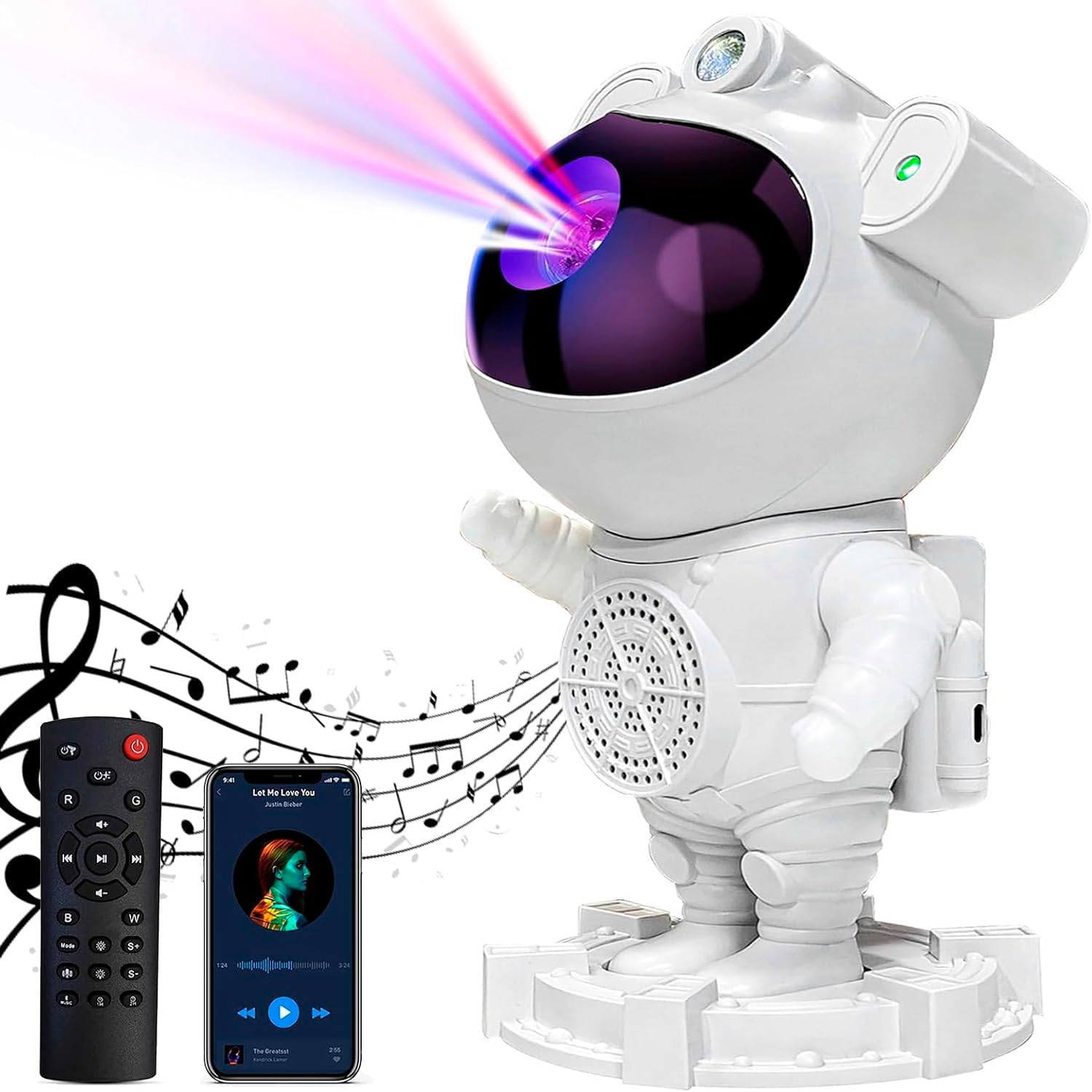 Proyector astronauta con altavoz bluetooth ( dos modelo )