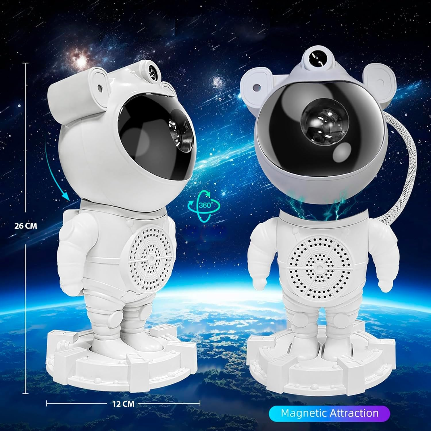 Proyector astronauta con altavoz bluetooth ( dos modelo )