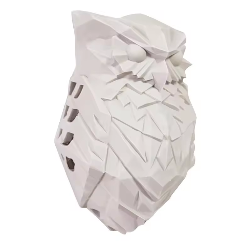 lámpara de pared con impresión 3D de resina búho