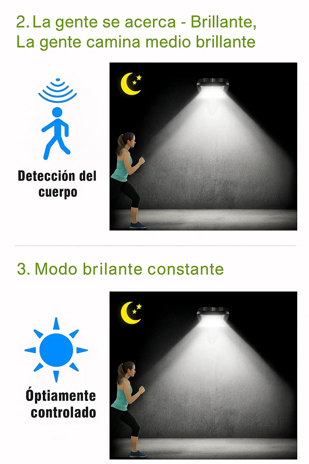 Luz Solar LED FA-526 con Mando  – 108 COB  con Control Remoto y Sensor de movimiento | Envío Gratis + Paga al Recibir